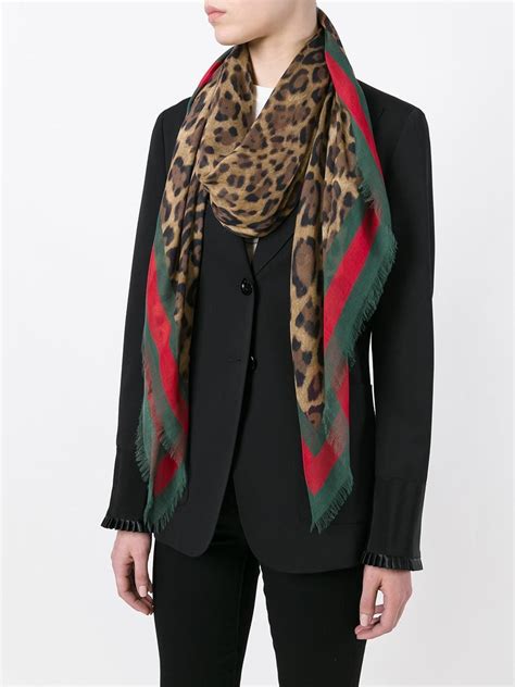 gucci scarf leopard print.